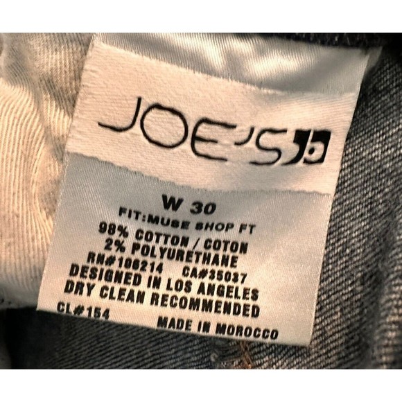 Joe's Jeans Womens Sz 30 Muse Fit Low Rise Bootcut Distressed Dark Wash - Picture 3 of 5